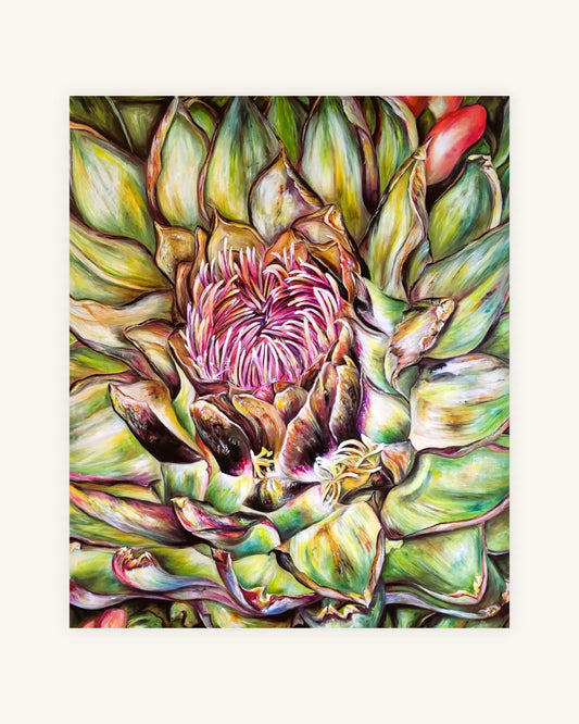 Artischocken in Blüte 0
