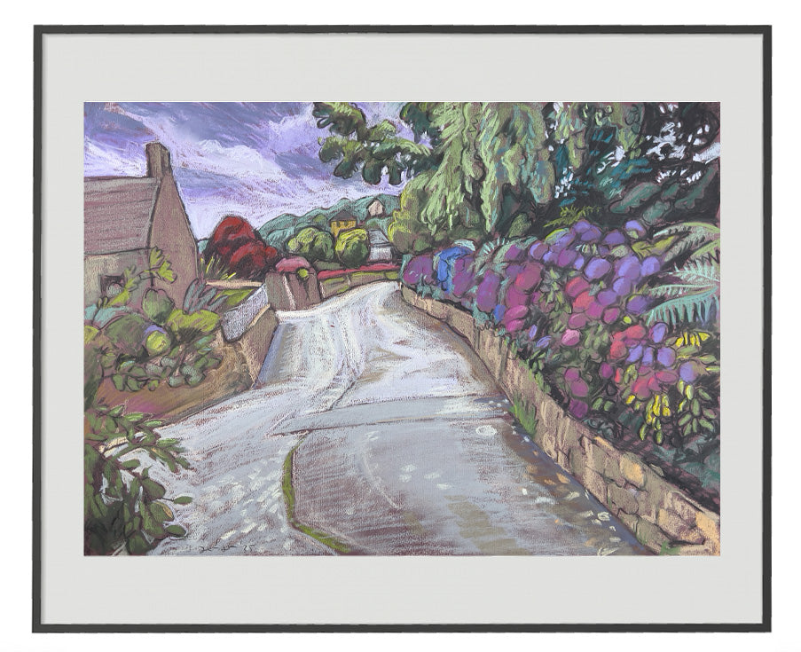 "Hortensienhecke in Omonville" 1