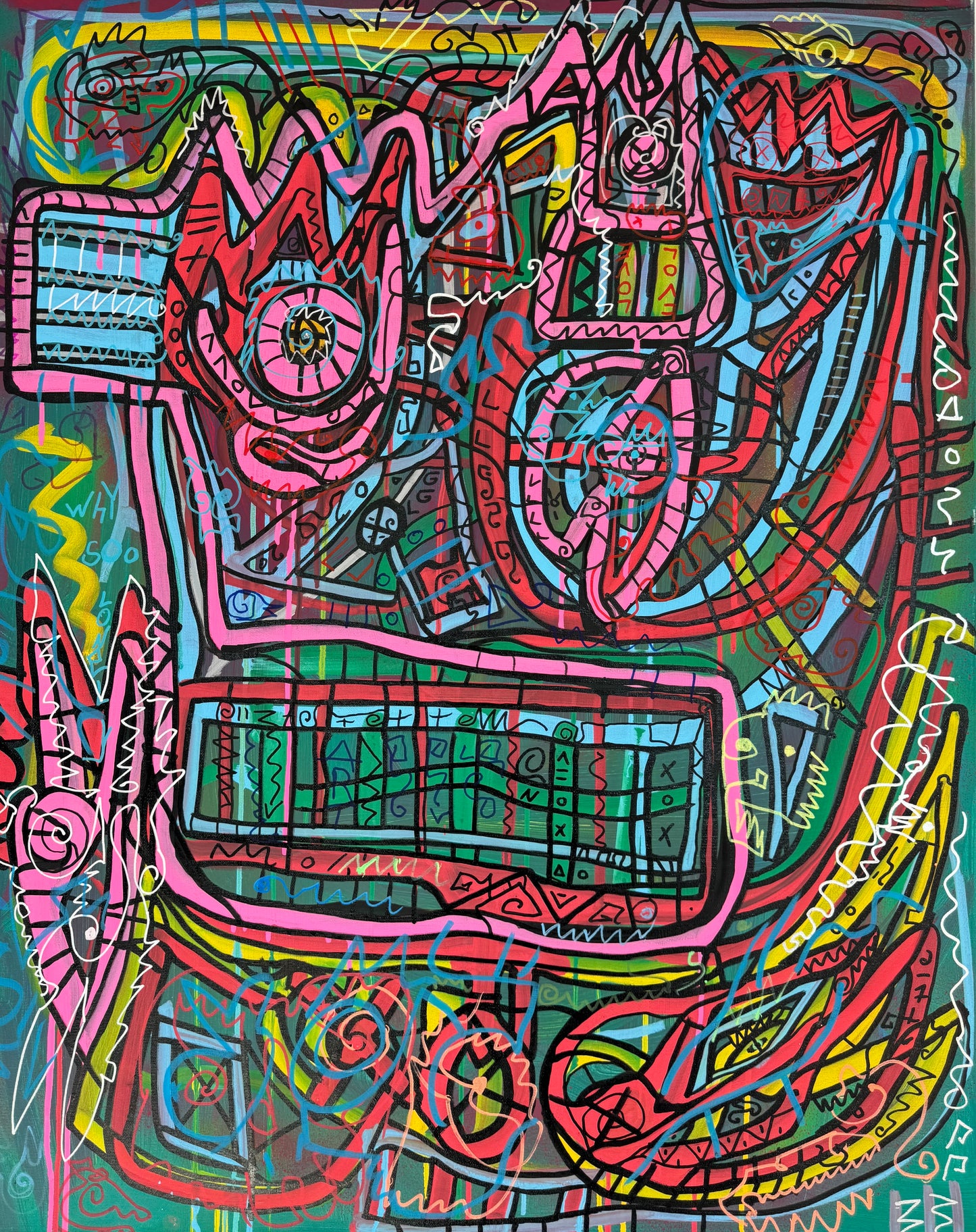 Sven Liesy mit „Peace“ exklusiv bei POSH VISION unter dem Motto: Wölfe Der alten Zeit Maße: 120x100 Acryl auf Leinwand 45mm RHolzrahmen 