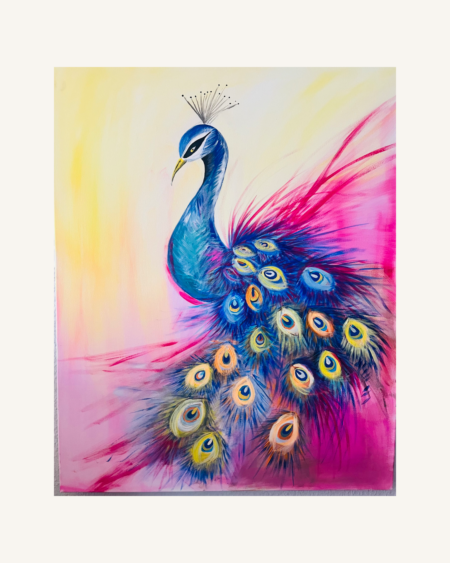 König der Farben-Leuchtender Pfau 0