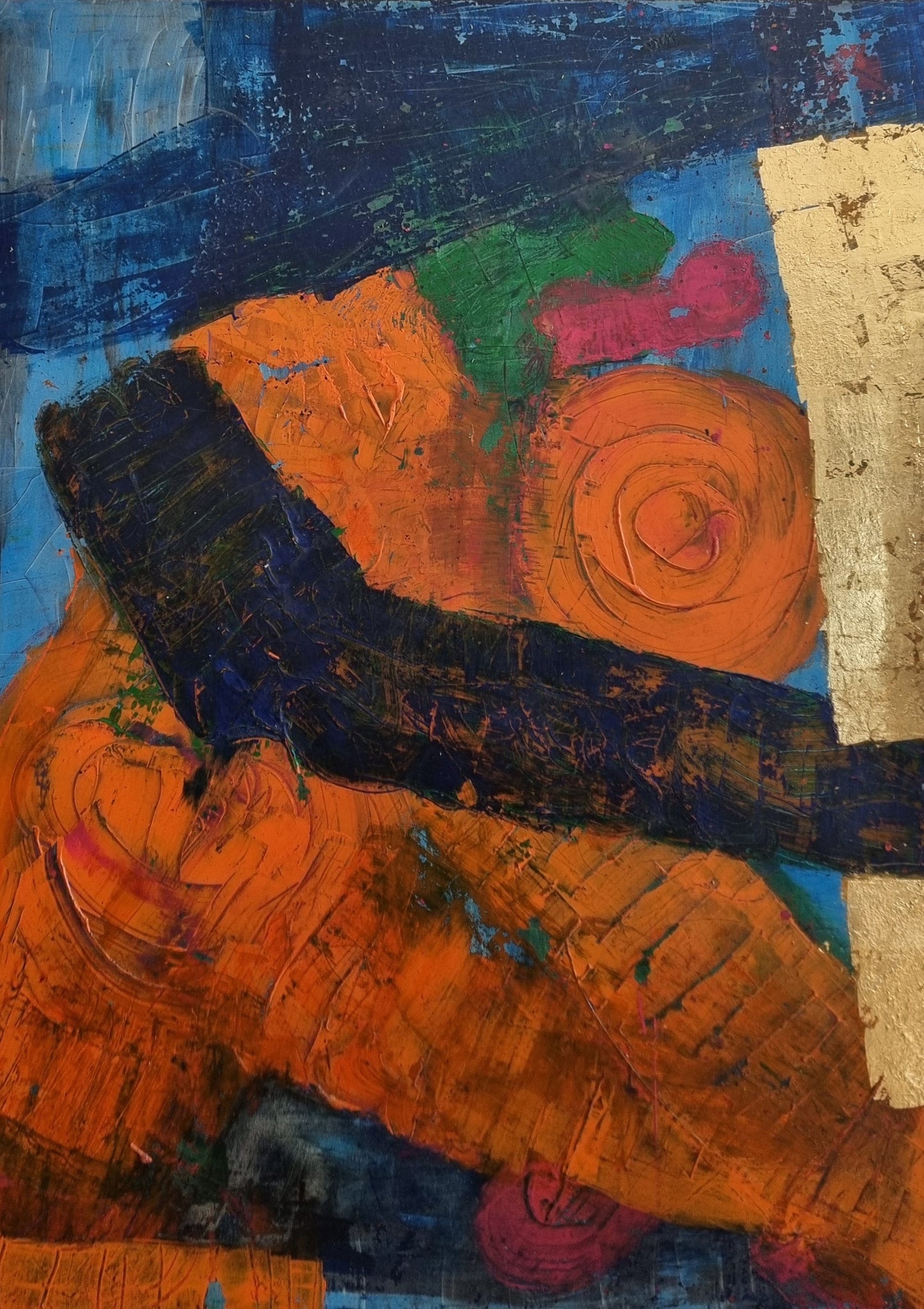 Mein Weg 2019+2024 Mischtechnik auf Leinwand 120cm x 160cm 0