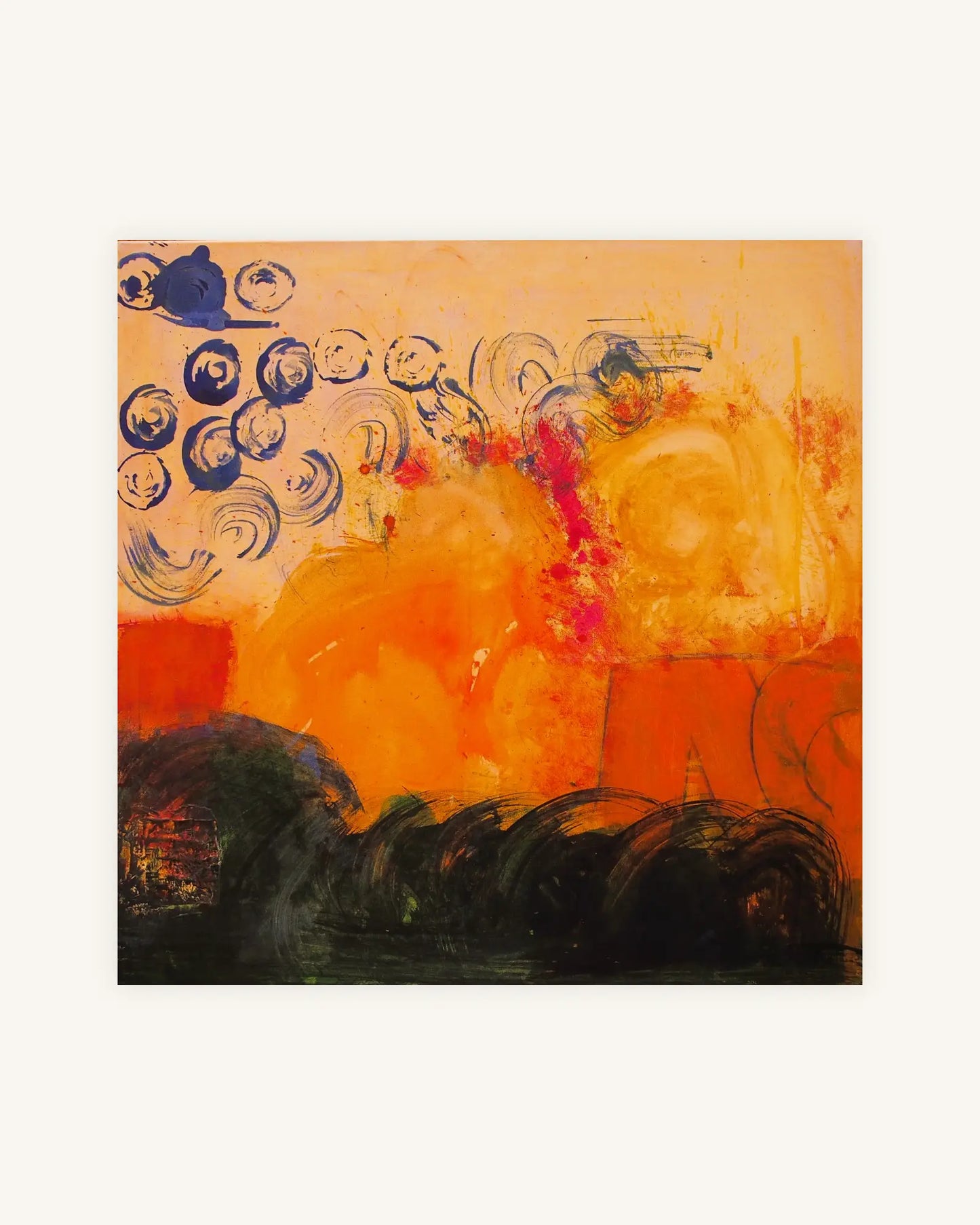 Mittsommer 2022 Mischtechnik auf Leinwand 100cm x 100cm 0