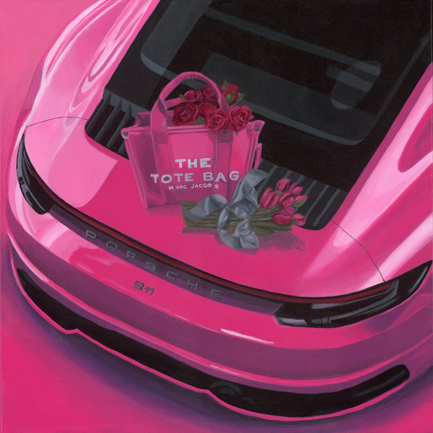 Pink Shopping Porsche