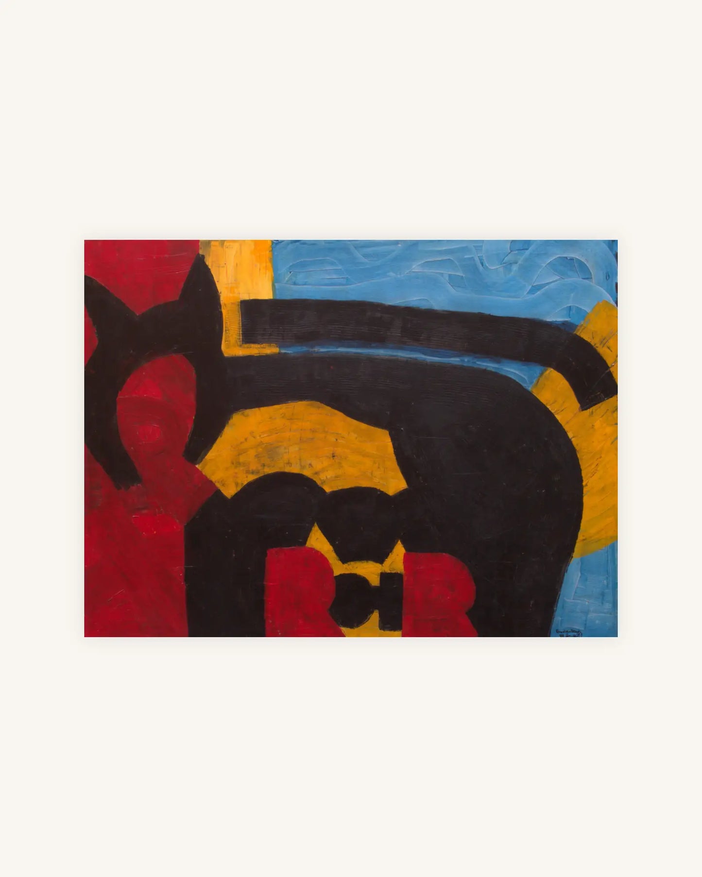 Romulus + Remus 2018 acryl Tusche auf Leinwand 160cm x 120cm 0