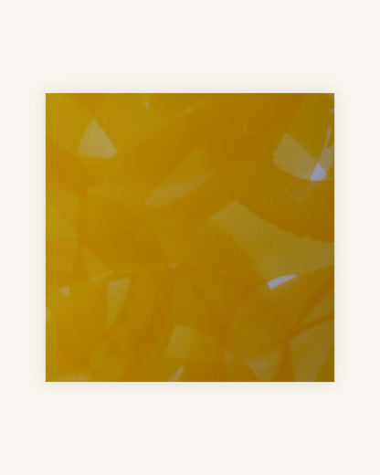 „Solar Rise“ – abstraktes Acryltintenbild in leuchtendem Gelb 0