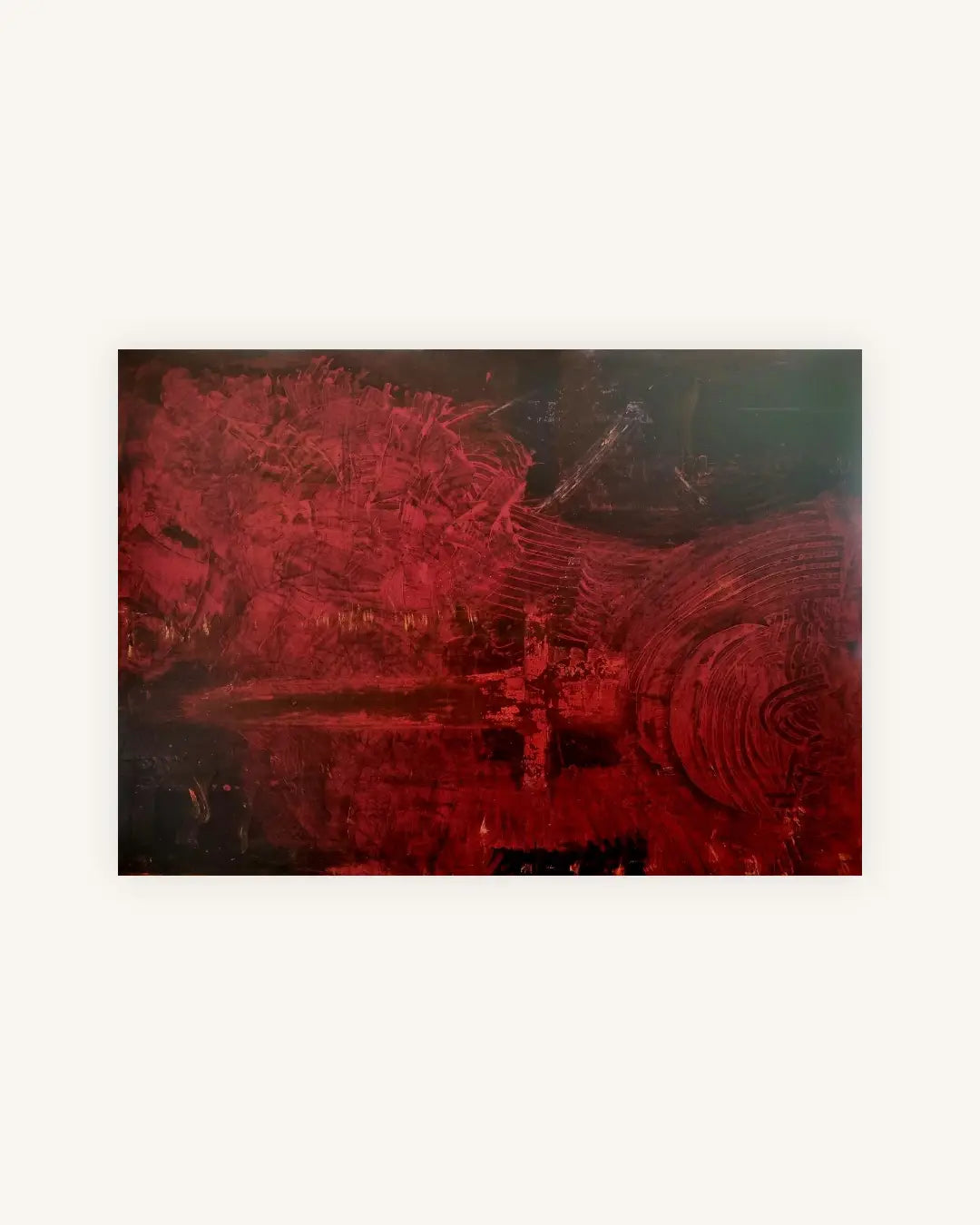 2. Apokalyptisches Pferd Mischtechnik auf Leinwand 140cm x 100cm 0