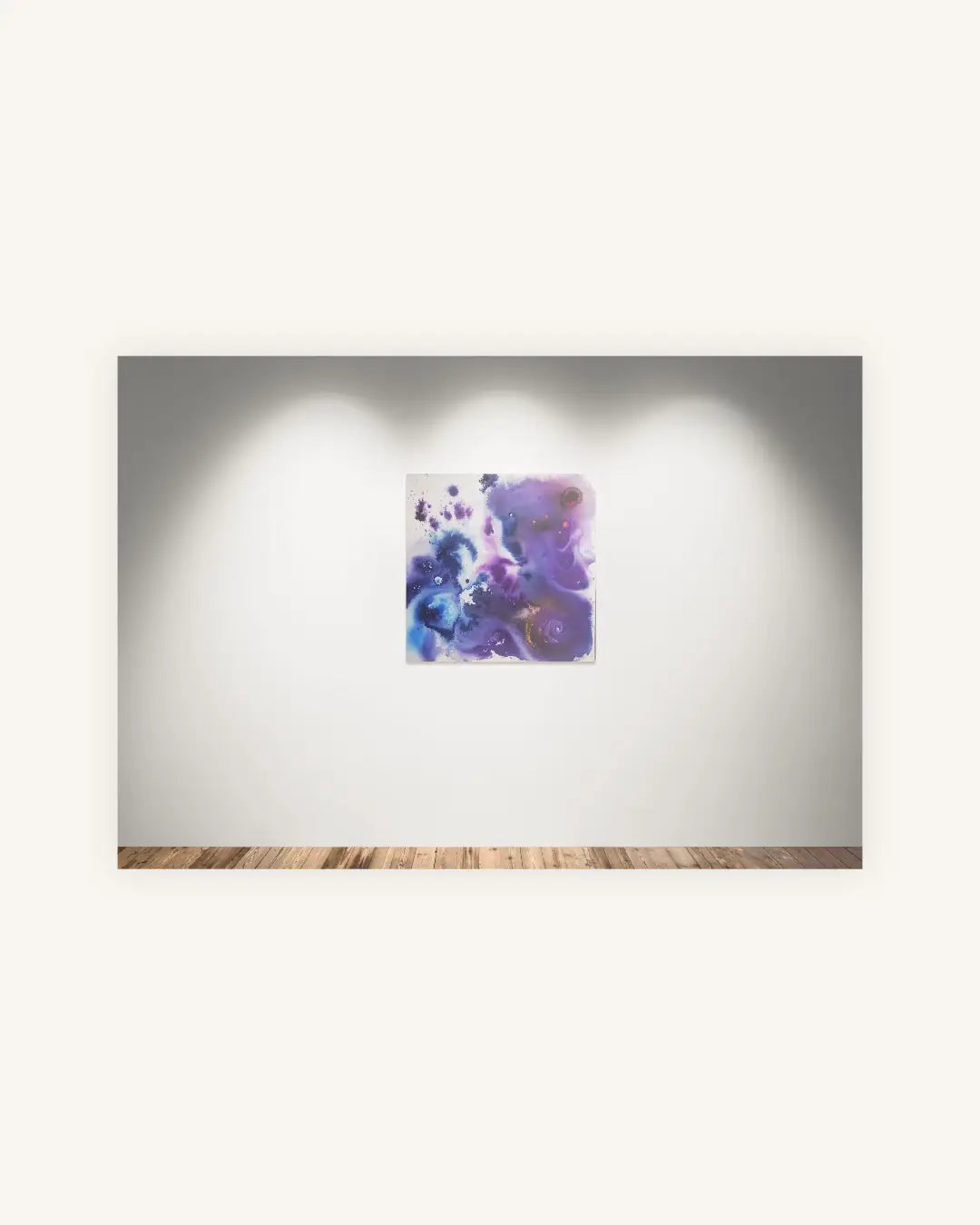 Deep Universe“ – abstraktes Acryltintenbild voller kosmischer Tiefe 4