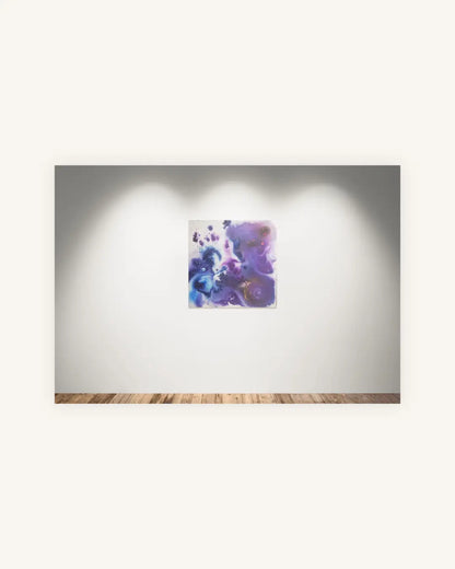 "Deep Universe“ – abstraktes Acryltintenbild voller kosmischer Tiefe 4