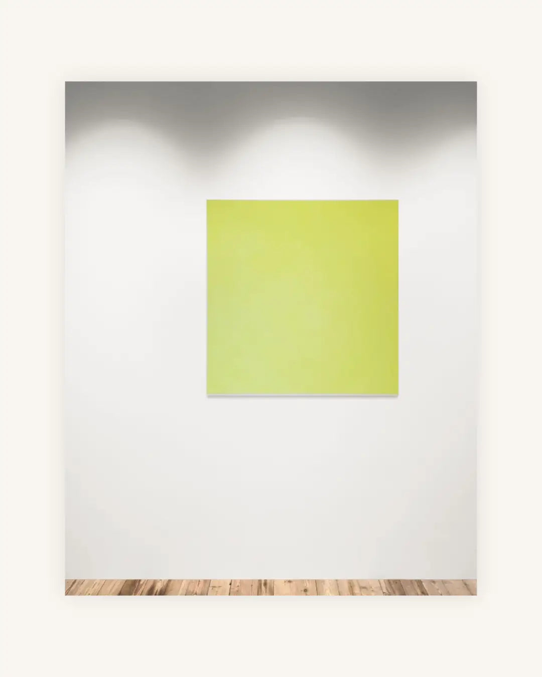 "Tirilli" abstraktes Acrylbild in leuchtendem Wellensittichgrün 2