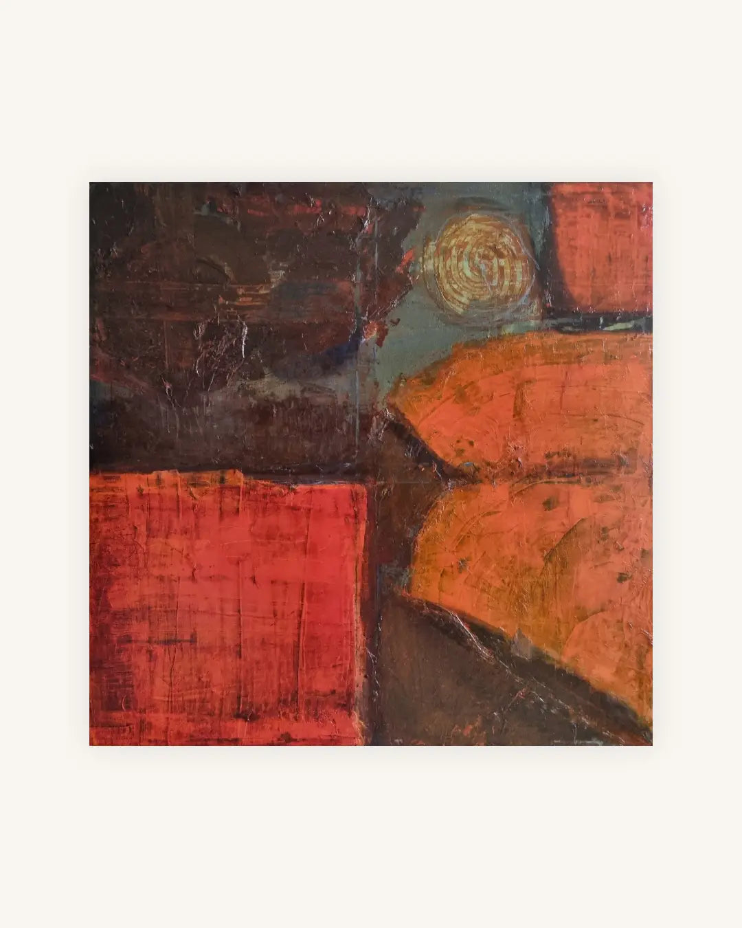 Begehren 2025 Mischtechnik auf Leinwand 100cm x 100cm 0