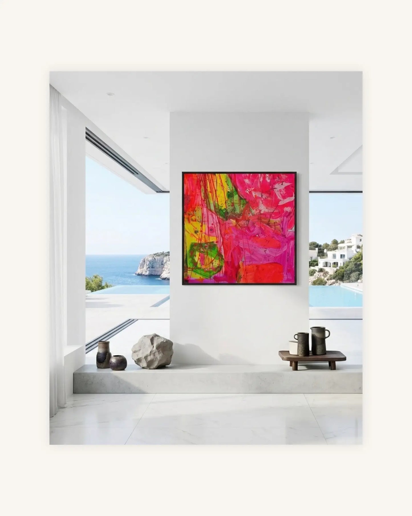 D I N O| 10.04.2023 | Unikat 80 x80 | Handsigniert auf der Rückseite | Acrylic on Canvas | 3