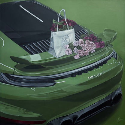 Green Porsche