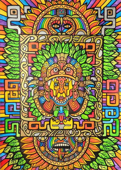 Das Herz am rechten Fleck Format 59,4x84,1 cm Technik Mixed Media