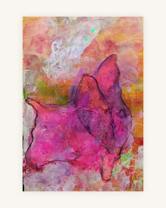 Rosinda, die Zarte. Verdichtung in Rosa.  Aus der Serie Aktabstrakt 0