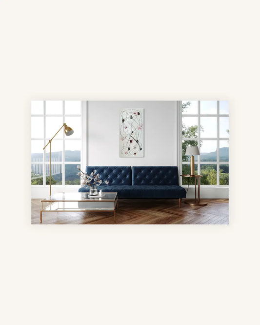 Das Netz 2 Original Kunstwerk 2011 signiert mit Echtheitszertifikat auf Wunsch gerahmt 1