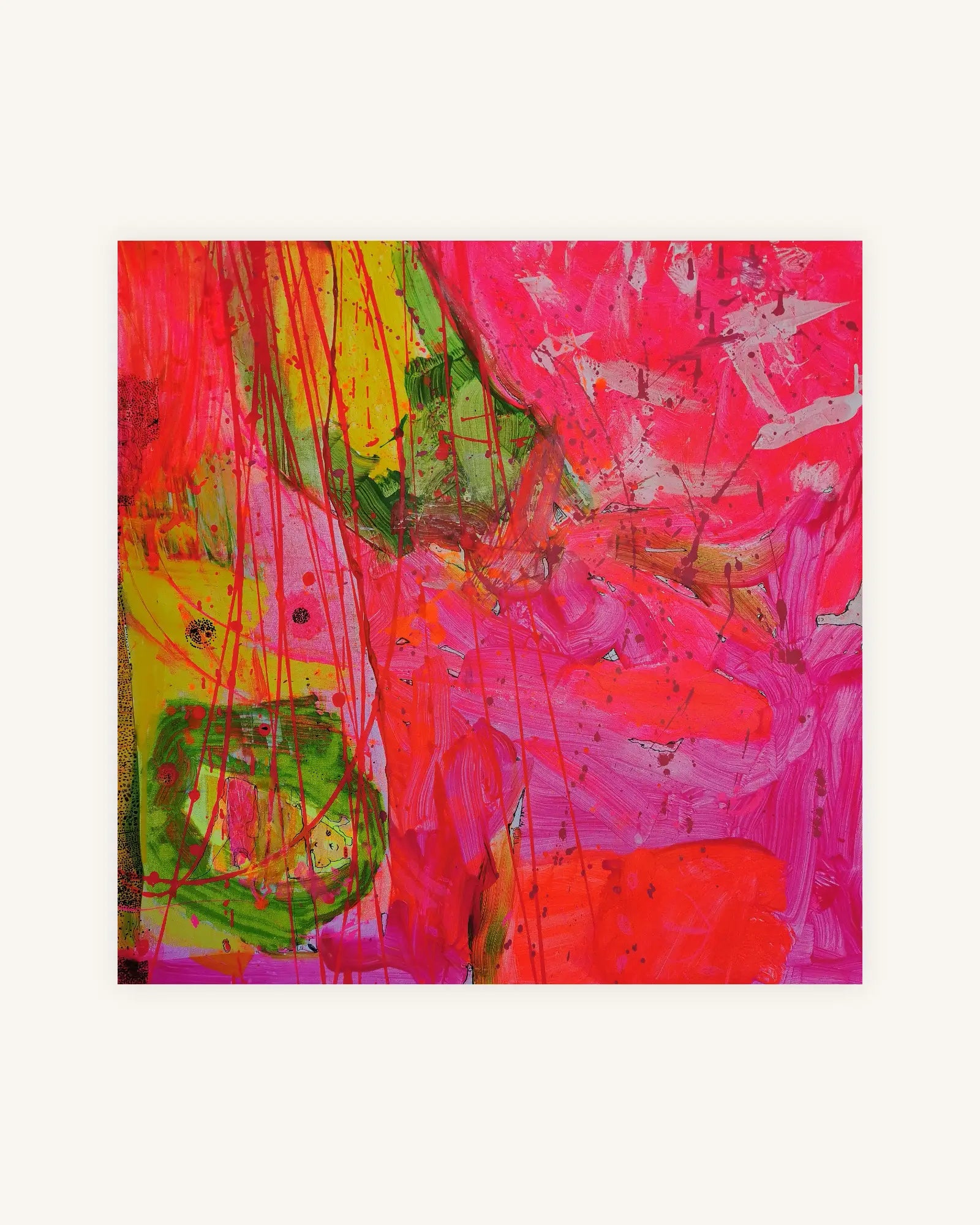 D I N O| 10.04.2023 | Unikat 80 x80 | Handsigniert auf der Rückseite | Acrylic on Canvas | 0