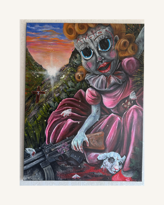 Acryl auf Leinwand „nocens agnus“ 0