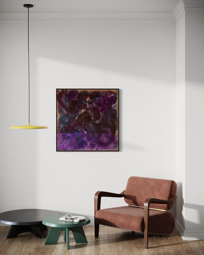 Kunstwerk Acryl auf Leinwand - Lasse Dein Echo irisieren