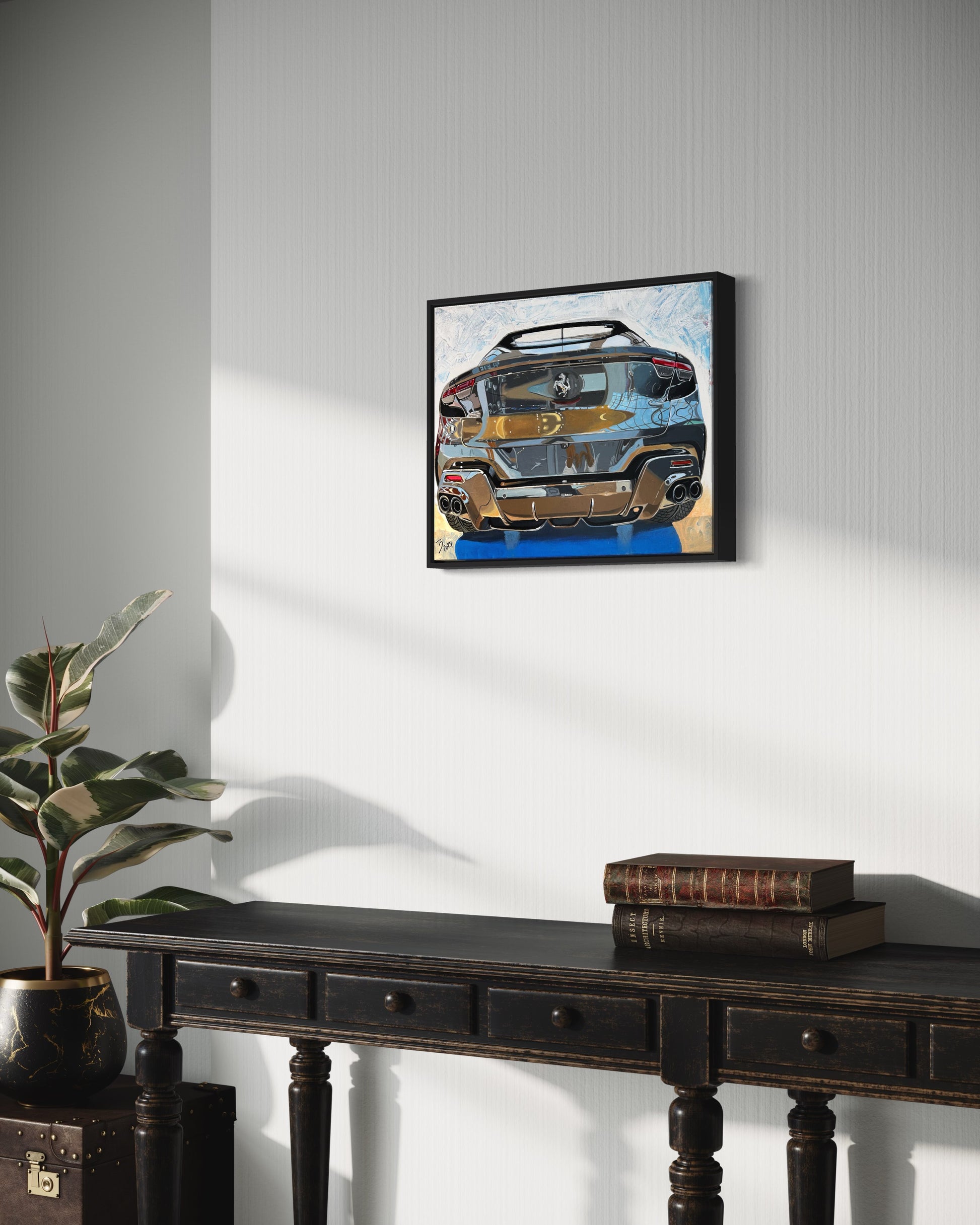 Thomas Düwers Kunstwerk "Prosangue"&nbsp;  Format: 60x50cm  Material: Acryl auf Leinwand&nbsp;  Jahr: 2024