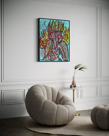 Sven Liesy mit „KuckKuck“ exklusiv bei POSH VISION  Maße: 100x80&nbsp;