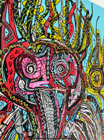 Sven Liesy mit „KuckKuck“ exklusiv bei POSH VISION  Maße: 100x80&nbsp;