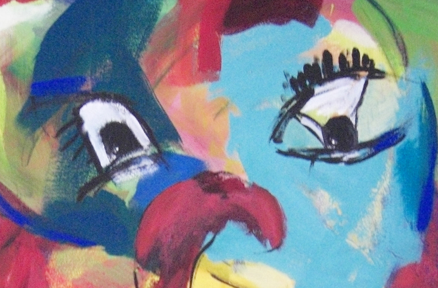 Blaugrüne Figur