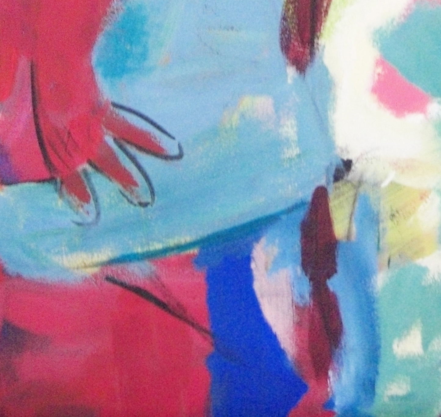 Blaugrüne Figur