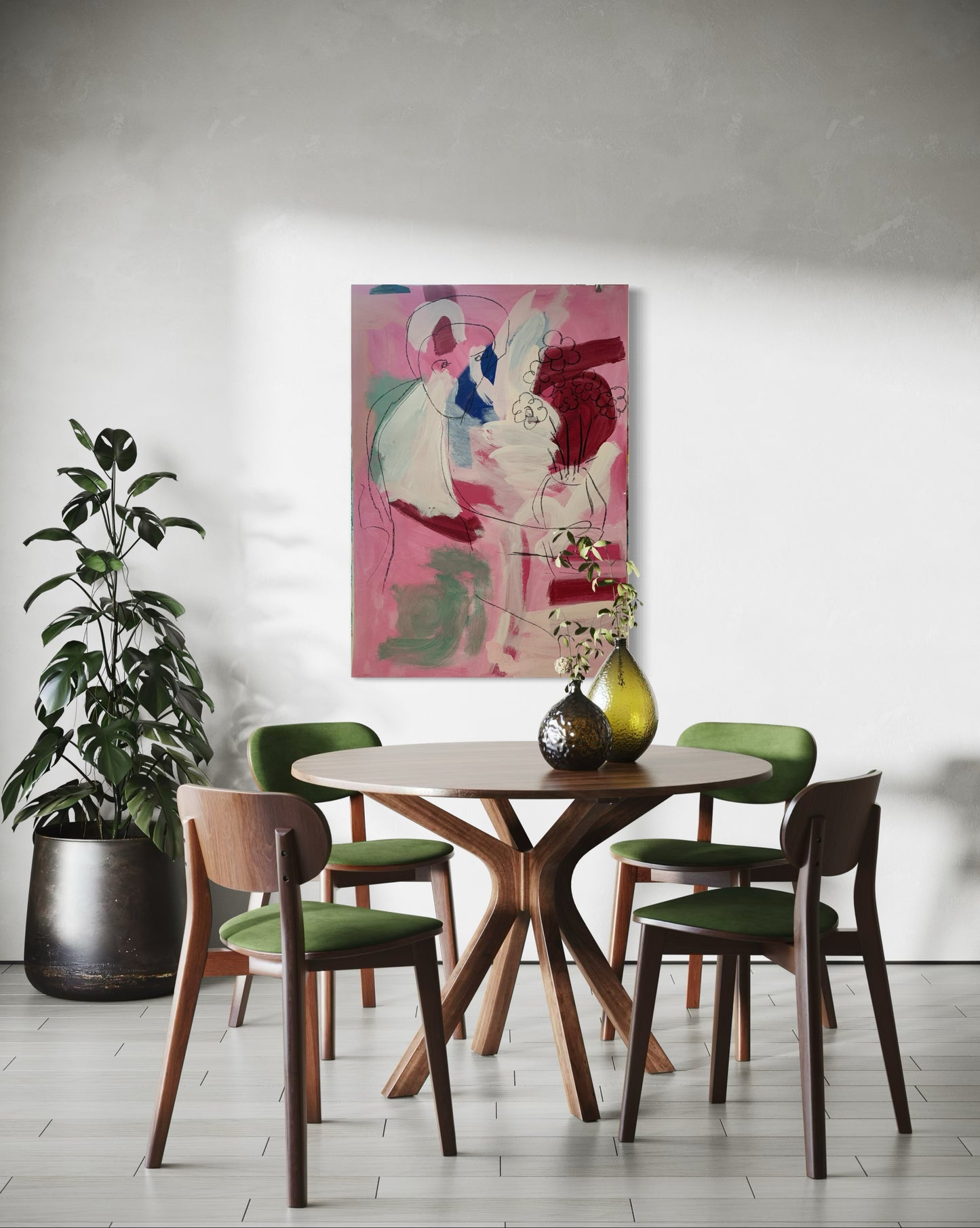 Frau mit Vase
