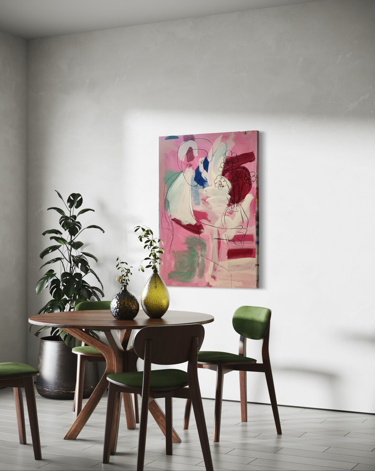 Frau mit Vase