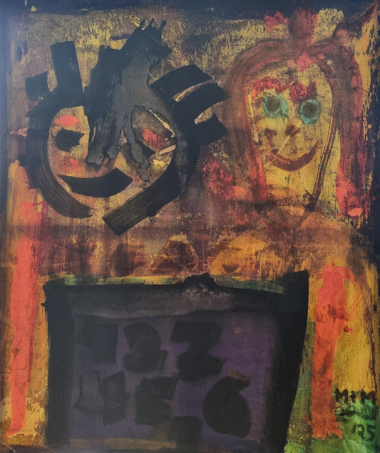 M +M 2025 Tusche auf Leinwand 100cm x 120cm 0