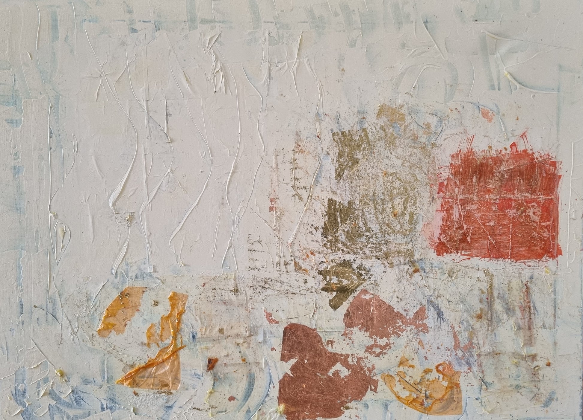 Ohne Titel II 2025 Collage-Mischtechnik auf Leinwand  80cm x 60cm 0