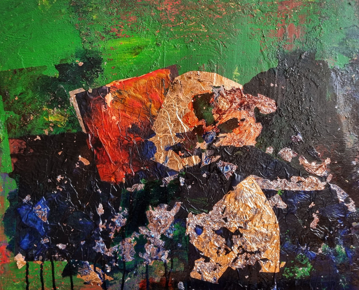 Ohne Titel I 2025 Collage-Mischtechnik auf Karton 50cm x 40cm 0