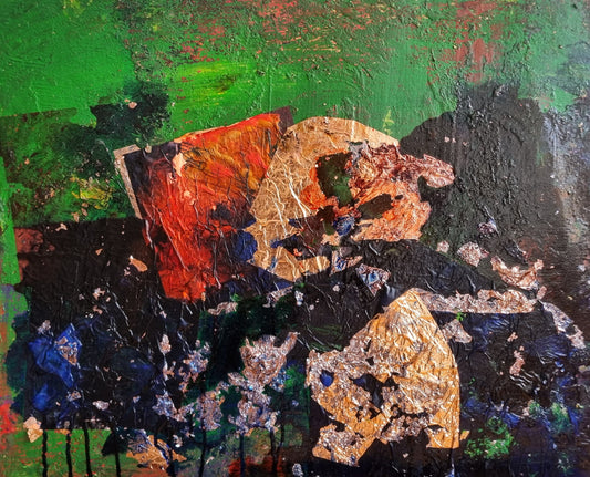 Ohne Titel I 2025 Collage-Mischtechnik auf Karton 50cm x 40cm 0