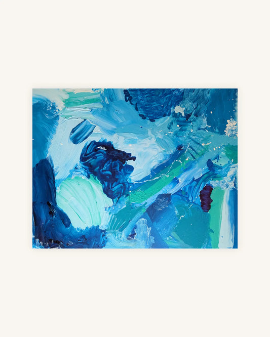 B L A U E S   R I F F | 14.01.2026 | 100 x 80 Unikat | Handsigniert auf der Rückseite | Acrylic on Canvas 0