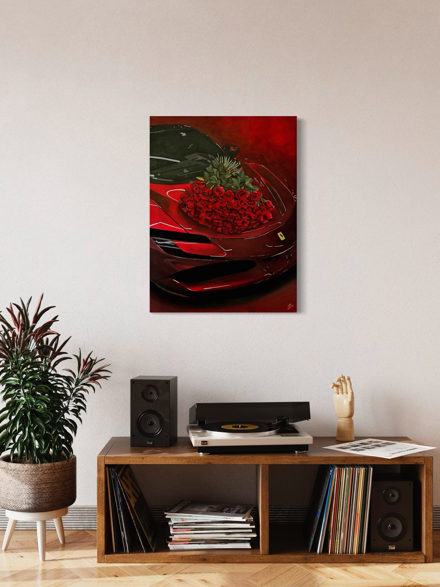 Rose Red Ferrari