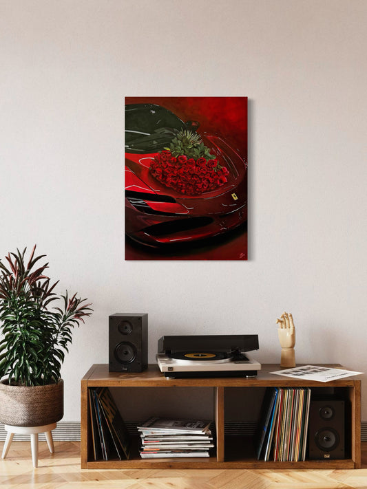 Rose Red Ferrari