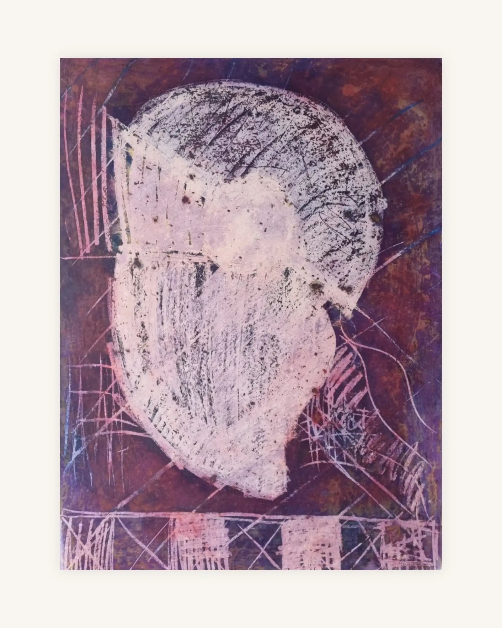 Wechseltierchen  1992  Tusche Ölkreide 75cm x 100cm 0