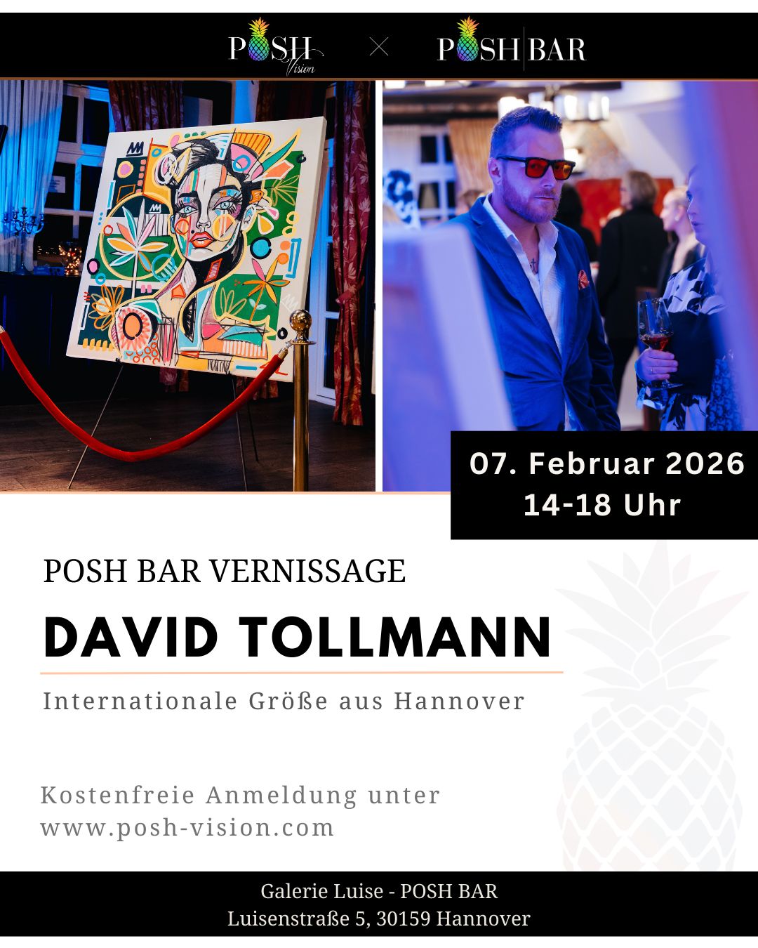 Vernissage David Tollmann - POSH BAR