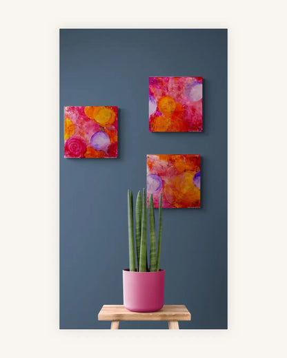 „Trinitas Coloris“ – Dreiklang der Farbe Aus der Reihe: Quadrata – jedes Bild ein quadratisches Gedicht in Farbe und Form 3