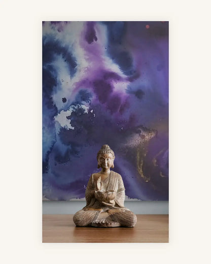 "Deep Universe“ – abstraktes Acryltintenbild voller kosmischer Tiefe 3