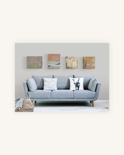 Quartett – Sahara: Vier Werke, ein Ensemble. Erdige Töne, Strukturen und Collage-Elemente öffnen Räume für Fantasie und vielfältige Arrangements. 5